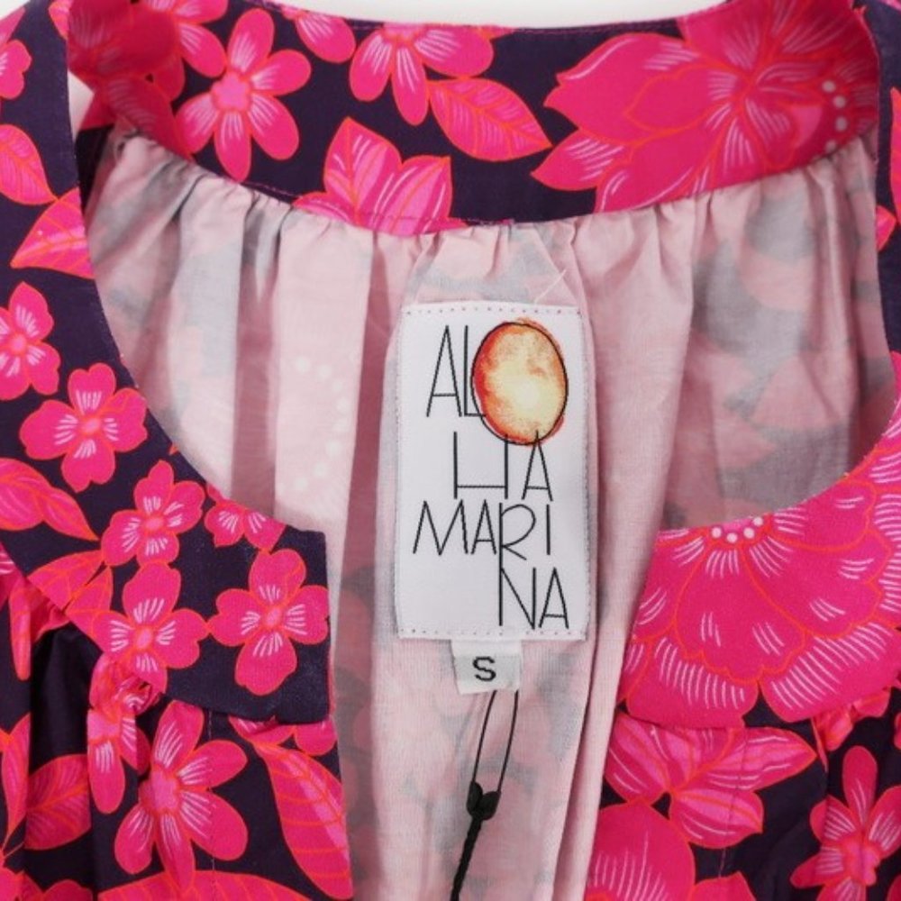 Aloha Marina Maxi Dress Kona Pink Floral - Picture 6 of 8